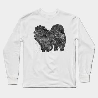 chow chow dog black and white Long Sleeve T-Shirt